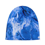 Blue Sapphire Marble Print Beanie