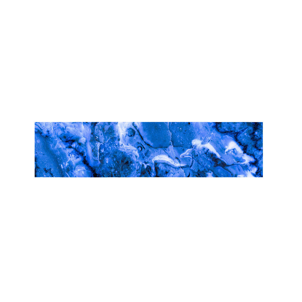 Blue Sapphire Marble Print Bed Runner