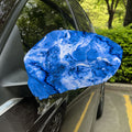 Blue Sapphire Marble Print Car Side Mirror Covers