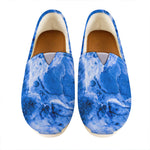 Blue Sapphire Marble Print Casual Shoes