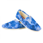 Blue Sapphire Marble Print Casual Shoes