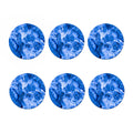Blue Sapphire Marble Print Coaster Set