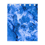 Blue Sapphire Marble Print Curtain