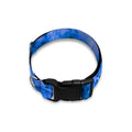 Blue Sapphire Marble Print Dog Collar
