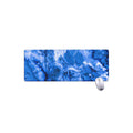 Blue Sapphire Marble Print Extended Mouse Pad