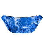 Blue Sapphire Marble Print Fanny Pack
