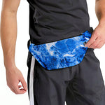 Blue Sapphire Marble Print Fanny Pack