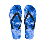 Blue Sapphire Marble Print Flip Flops
