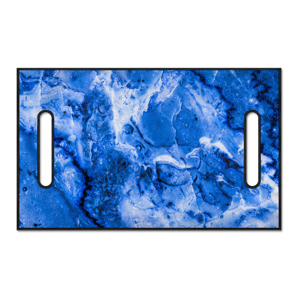 Blue Sapphire Marble Print Golf Cart Seat Cover