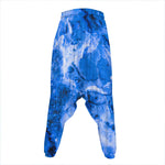 Blue Sapphire Marble Print Hammer Pants