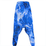 Blue Sapphire Marble Print Hammer Pants