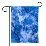 Blue Sapphire Marble Print House Flag
