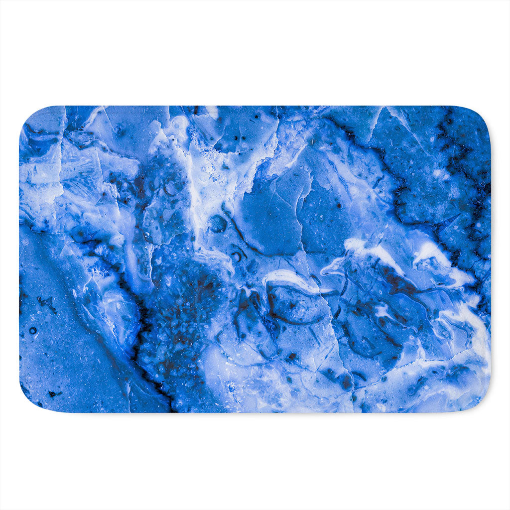 Blue Sapphire Marble Print Indoor Door Mat