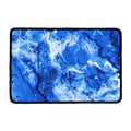 Blue Sapphire Marble Print Kitchen Mat