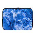 Blue Sapphire Marble Print Laptop Sleeve