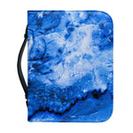 Blue Sapphire Marble Print Leather Bible Cover