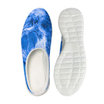 Blue Sapphire Marble Print Mesh Casual Shoes
