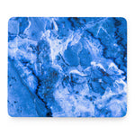 Blue Sapphire Marble Print Mouse Pad