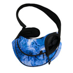 Blue Sapphire Marble Print Pet Sling Carrier