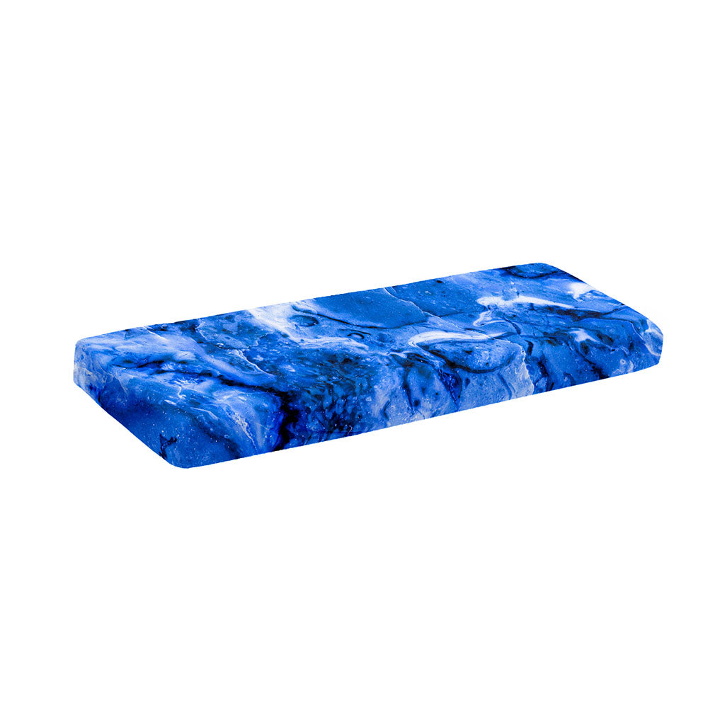 Blue Sapphire Marble Print Piano Keyboard Cover
