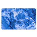 Blue Sapphire Marble Print Polyester Doormat