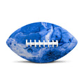 Blue Sapphire Marble Print Rugby Ball