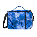 Blue Sapphire Marble Print Shoulder Strap Bible Bag