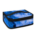 Blue Sapphire Marble Print Small Lunch Bag
