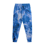 Blue Sapphire Marble Print Sweatpants