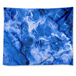 Blue Sapphire Marble Print Tapestry