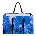 Blue Sapphire Marble Print Utility Tote Bag