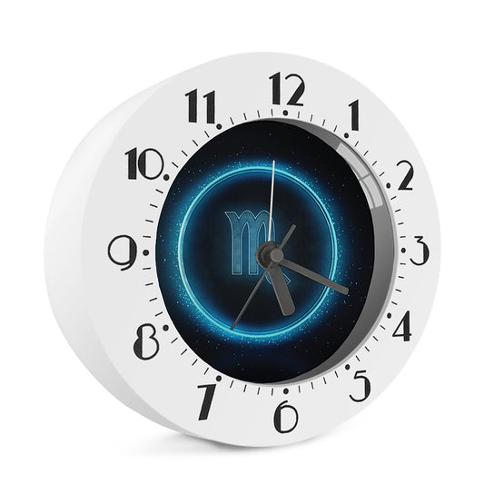 Blue Scorpio Zodiac Sign Print Alarm Clock