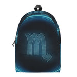 Blue Scorpio Zodiac Sign Print Backpack