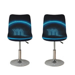 Blue Scorpio Zodiac Sign Print Bar Stool Covers