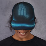 Blue Scorpio Zodiac Sign Print Baseball Cap