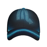 Blue Scorpio Zodiac Sign Print Baseball Cap