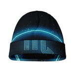 Blue Scorpio Zodiac Sign Print Beanie