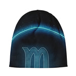Blue Scorpio Zodiac Sign Print Beanie
