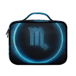 Blue Scorpio Zodiac Sign Print Briefcase Bible Bag