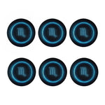 Blue Scorpio Zodiac Sign Print Coaster Set