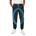 Blue Scorpio Zodiac Sign Print Cotton Sweatpants