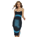 Blue Scorpio Zodiac Sign Print Cross Back Cami Dress
