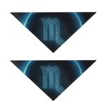 Blue Scorpio Zodiac Sign Print Dog Bandana