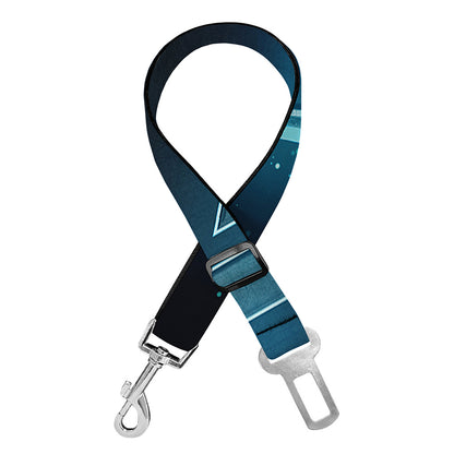 Blue Scorpio Zodiac Sign Print Dog Seat Belt