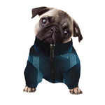 Blue Scorpio Zodiac Sign Print Dog Zip Up Jacket