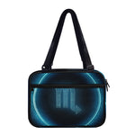 Blue Scorpio Zodiac Sign Print Double Strap Bible Bag
