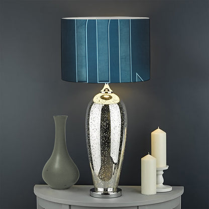 Blue Scorpio Zodiac Sign Print Drum Lamp Shade