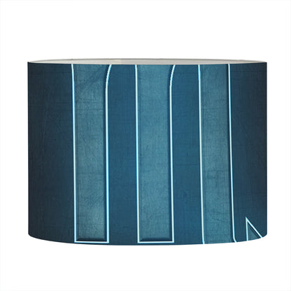 Blue Scorpio Zodiac Sign Print Drum Lamp Shade