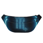 Blue Scorpio Zodiac Sign Print Fanny Pack