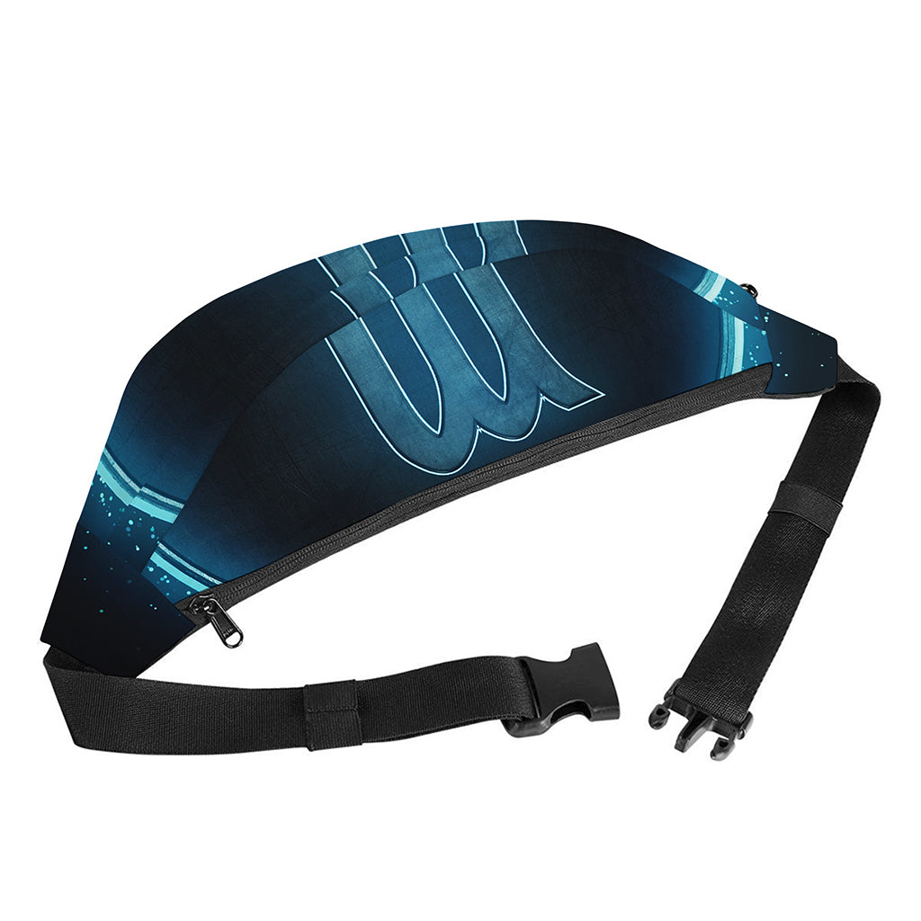 Blue Scorpio Zodiac Sign Print Fanny Pack